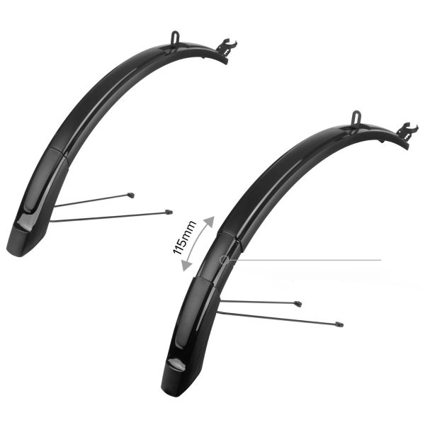 Polisport Mudguard Extenter Mtb 26 '-29 65 mm - noir