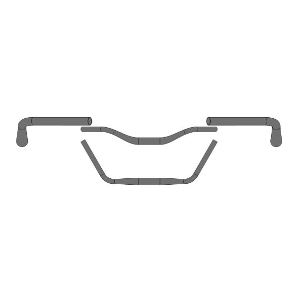 Ergotec Direering Moon 31,8 610mm Aluminium Niveau 4 Black