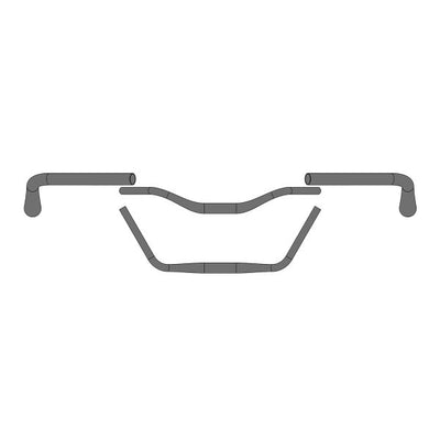 Ergotec Direering Moon 31,8 610mm Aluminium Niveau 4 Black