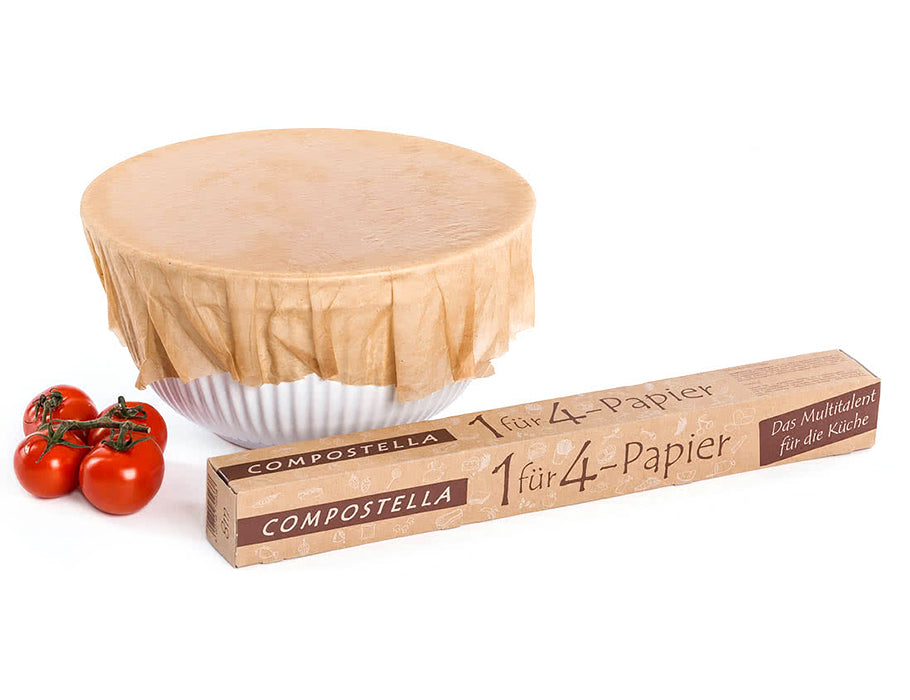 Compostela 4-en-1 feuille de cuisine et papier de cuisson 8m x 38 cm