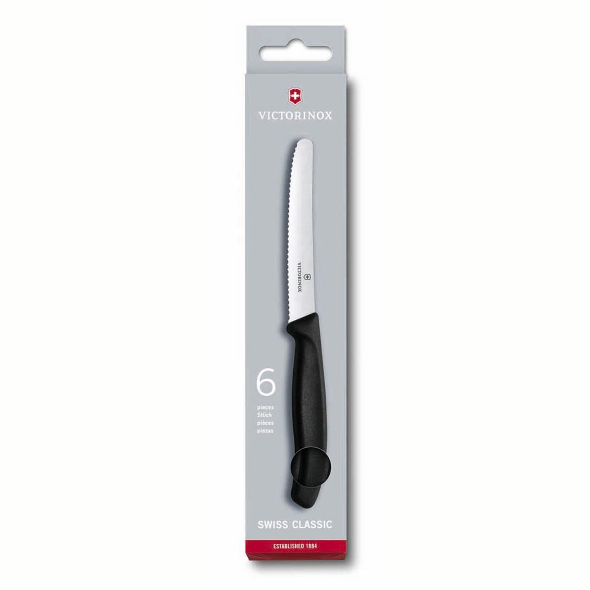 Couteaux de table Victorinox dentelés paquet de 6.
