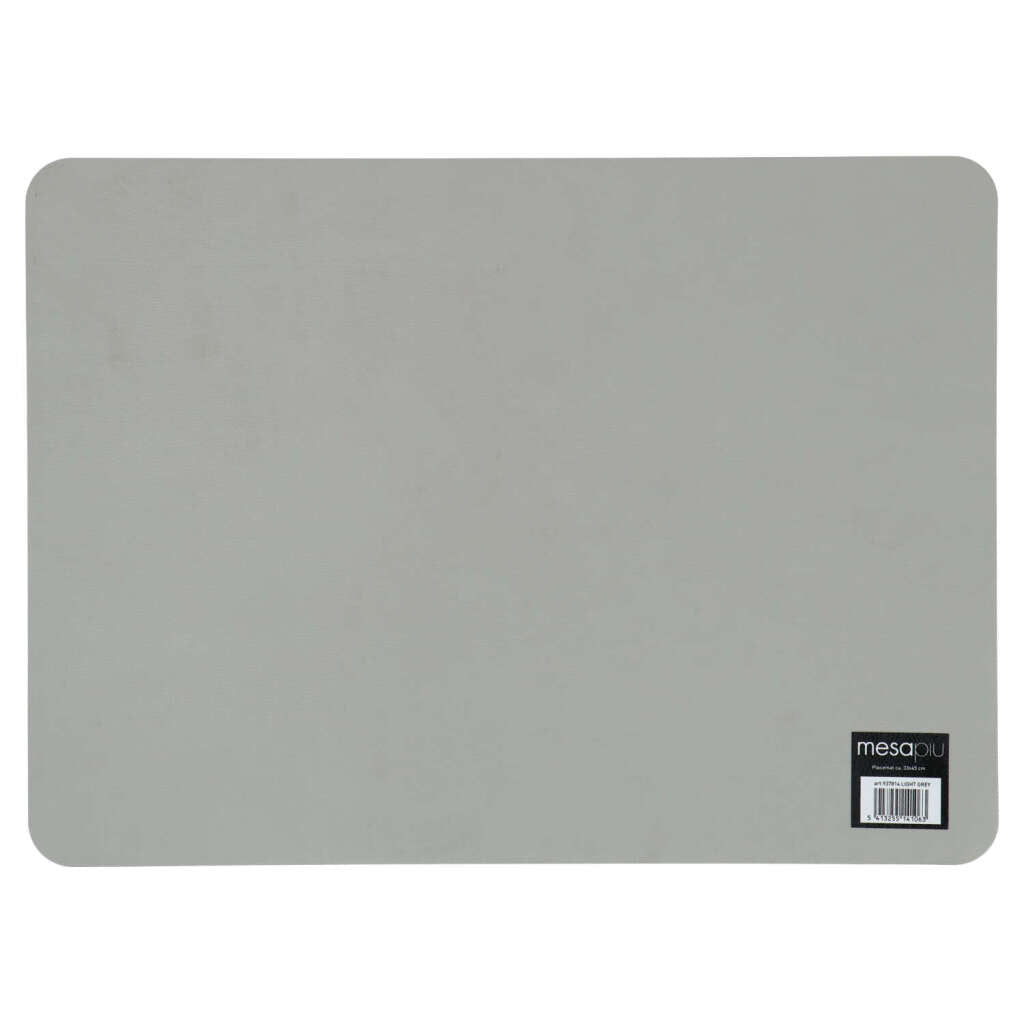 Divers Placemat Cuir Look Gris clair 45x33 cm