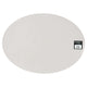 Mesapiu Mesapiu Placemat Cuir Look Gris clair ovale 45x33 cm