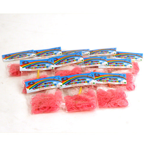 Bandeaux LOOMBANDS BANDES PERL ROSE 200 PIÈCES