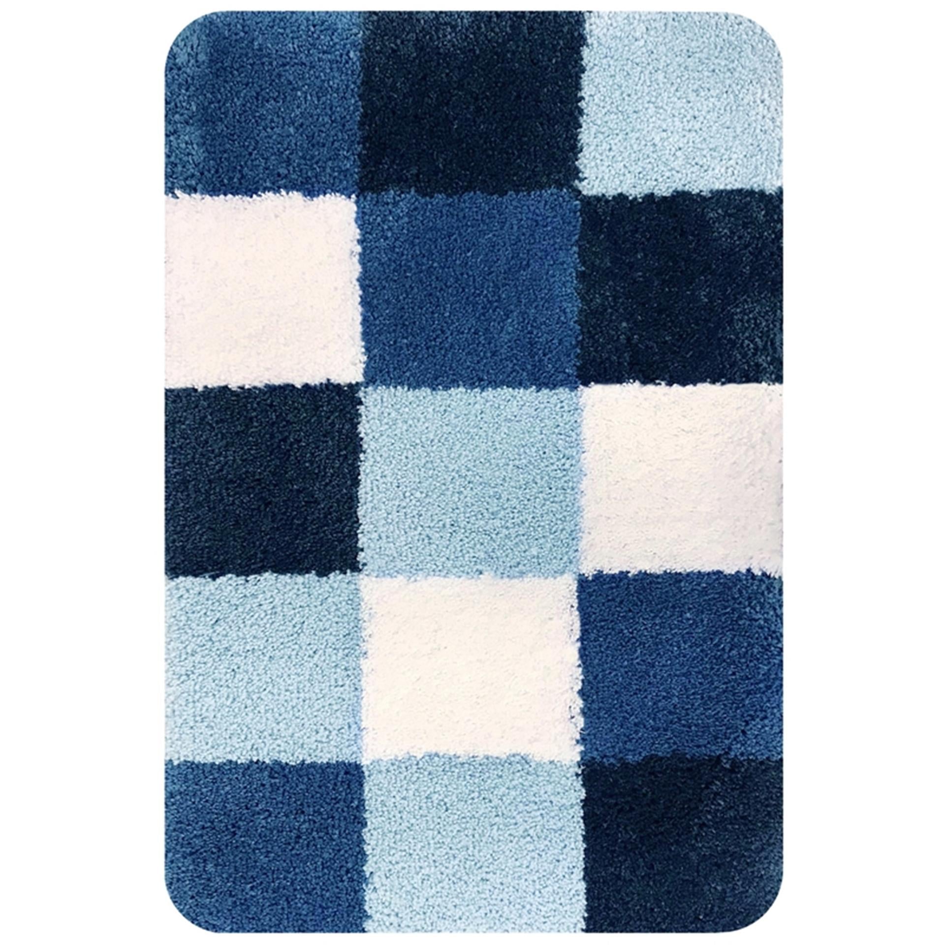 Mat de bain hollandais Mat de bain Brest 60x90 cm bleu