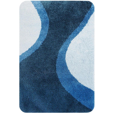 Maison néerlandaise Metz Badmat 60 x 90 cm bleu