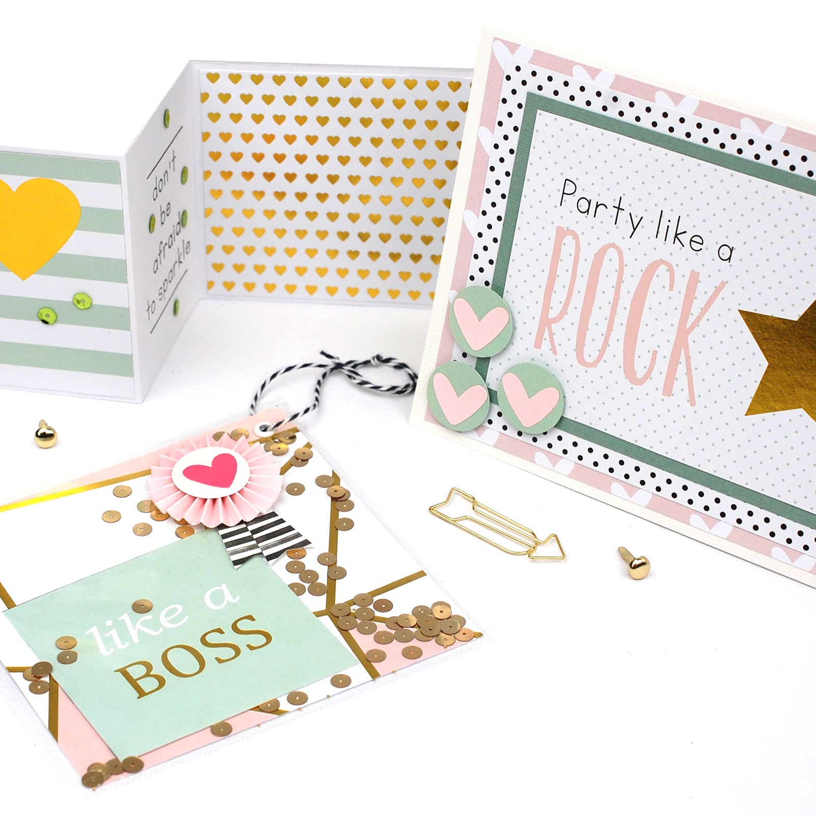 Vaessen creative • love it bloc de papier 30,5x30,5cm recto-verso
