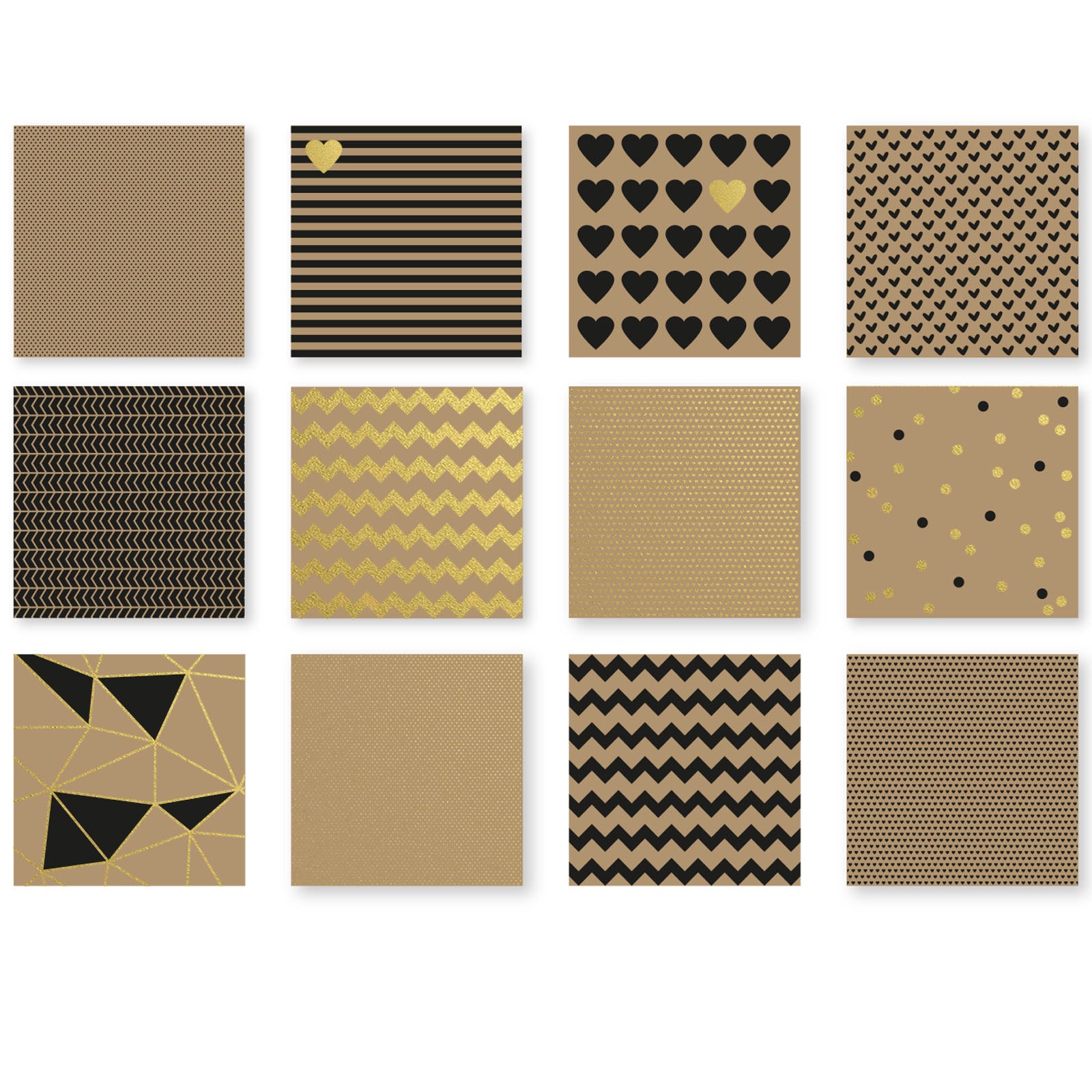 Vaessen creative • love it papier kraft 15,2x15,2cm