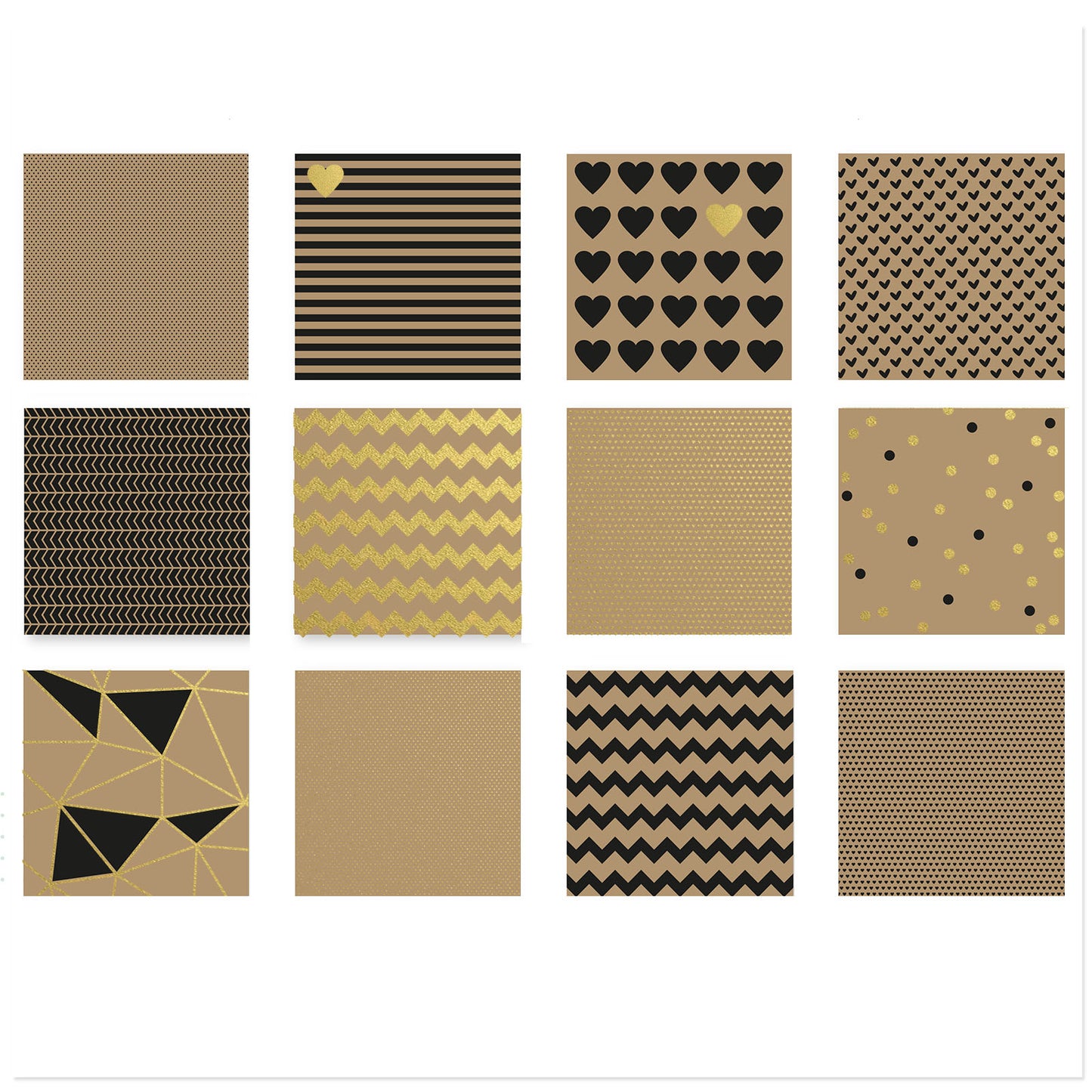 Vaessen creative love it papier kraft 30,5x30,5cm 24x