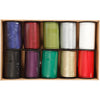 Ruban cadeau entreprise Creativ, l: 10 mm, différentes couleurs, 10x250 m 1 boîte