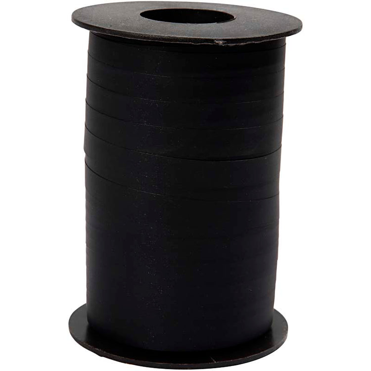 Ruban cadeau d'entreprise Creativ, L: 10 mm, mat, noir, 250 m 1 rouleau