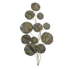 Boltze home objet mural feuille verena 115cm métal