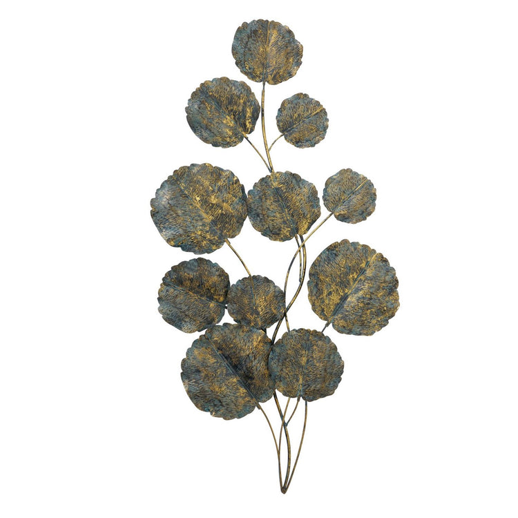 Boltze home objet mural feuille verena 115cm métal