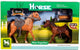 Cheval à cheval avec poulain et divers accessoires