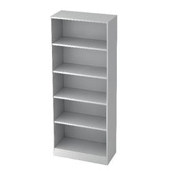 Bach bibliothèque Hammerer V6000 W bois 80x40x127cm 5 étagères blanc