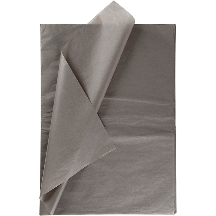 Papier de soie Creativ company, feuille 50x70 cm, 14 gr, gris foncé, 10 feuilles 1 boîte