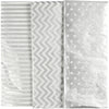 Papier de soie Creativ company, feuille 50x70 cm, 17 gr, argent, 6 feuilles 1 boîte