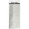 Papier de soie Creativ company, feuille 50x70 cm, 17 gr, argent, 6 feuilles 1 boîte