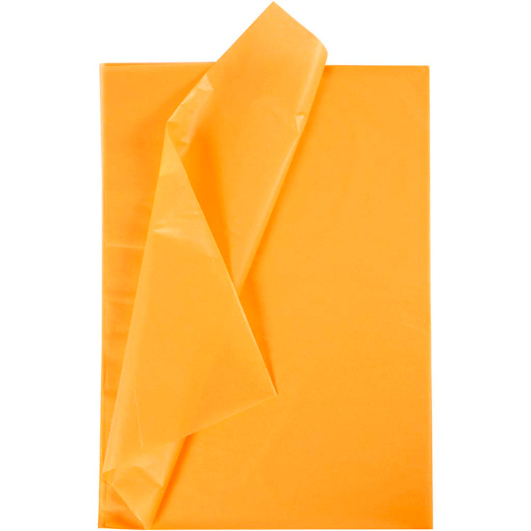 Papier de soie Creativ company, feuille 50x70 cm, 17 gr, jaune, 25 feuilles 1 boîte