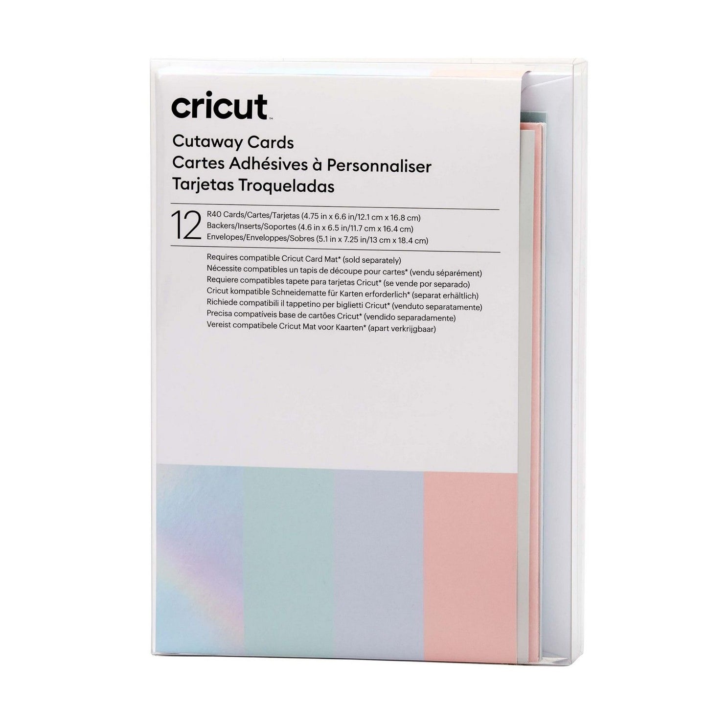 Cricut • cartes en coupe pastel r40