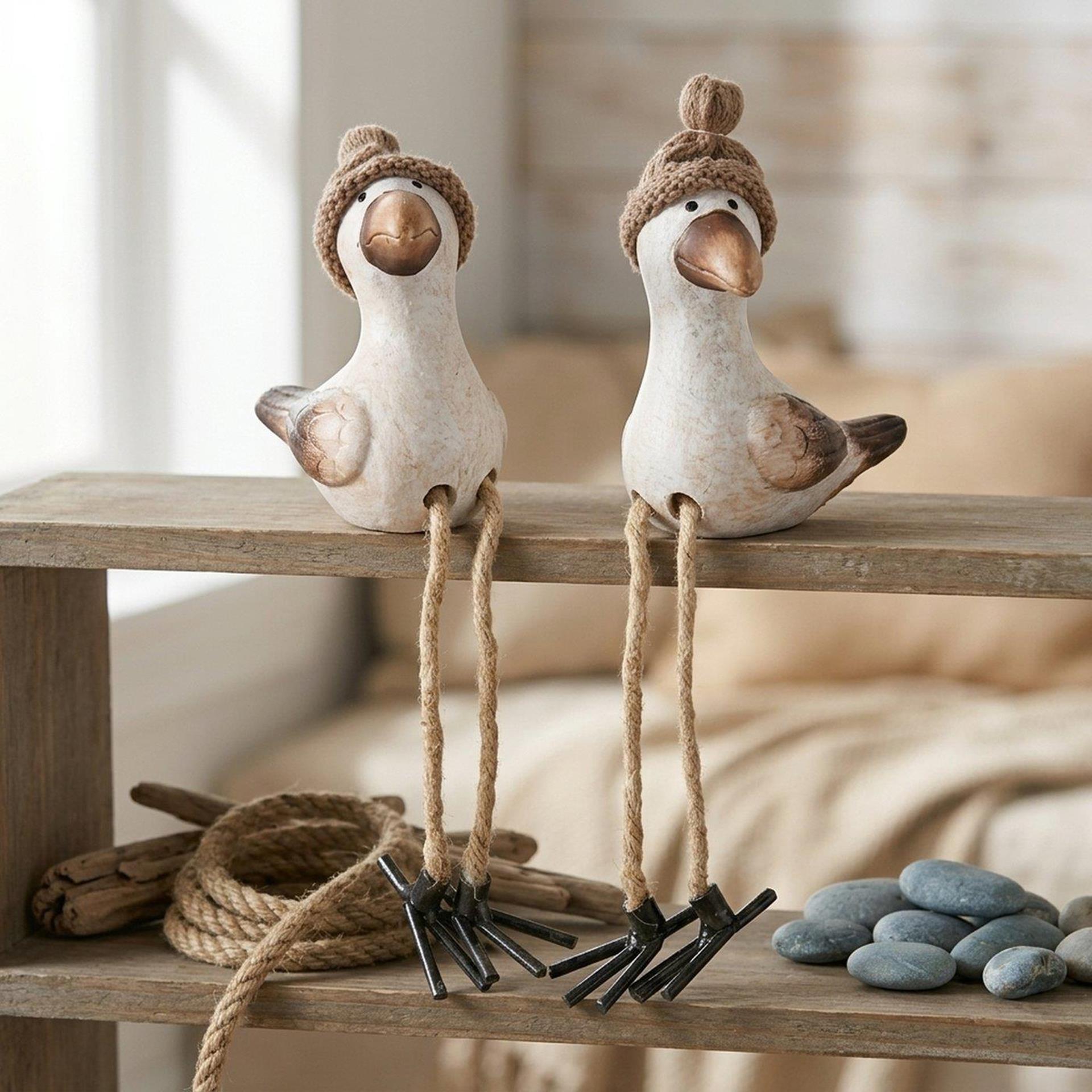 Boltze home figurine simon mouette 22cm jambes pendantes
