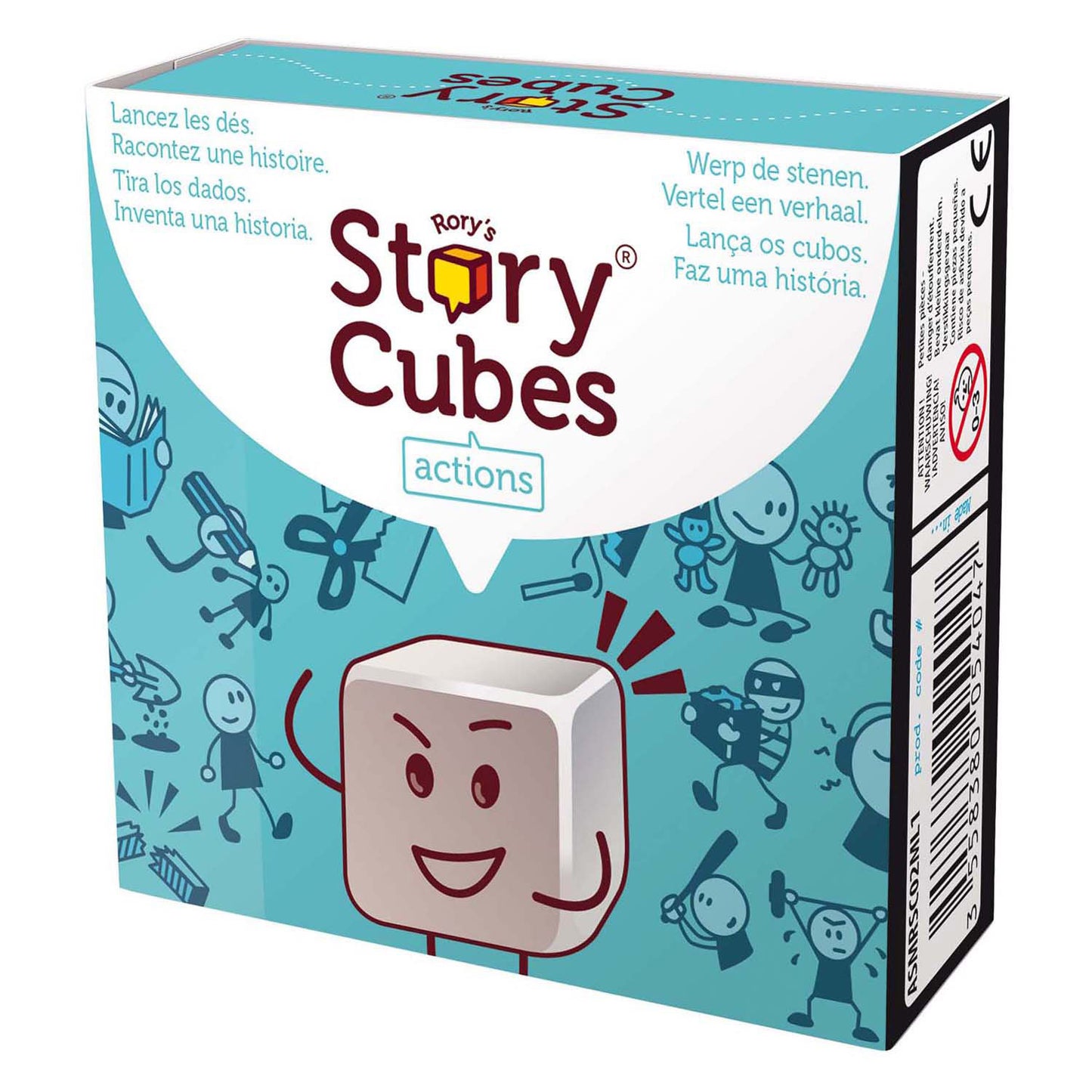 Jeu de dés d'actions et de cubes d'histoire d'Asmodee Rory
