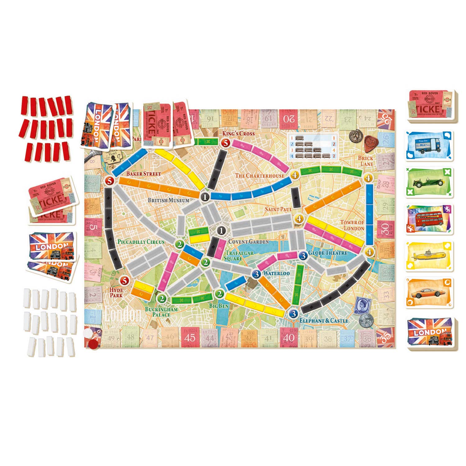Ticket Asmodee pour monter le jeu de société London