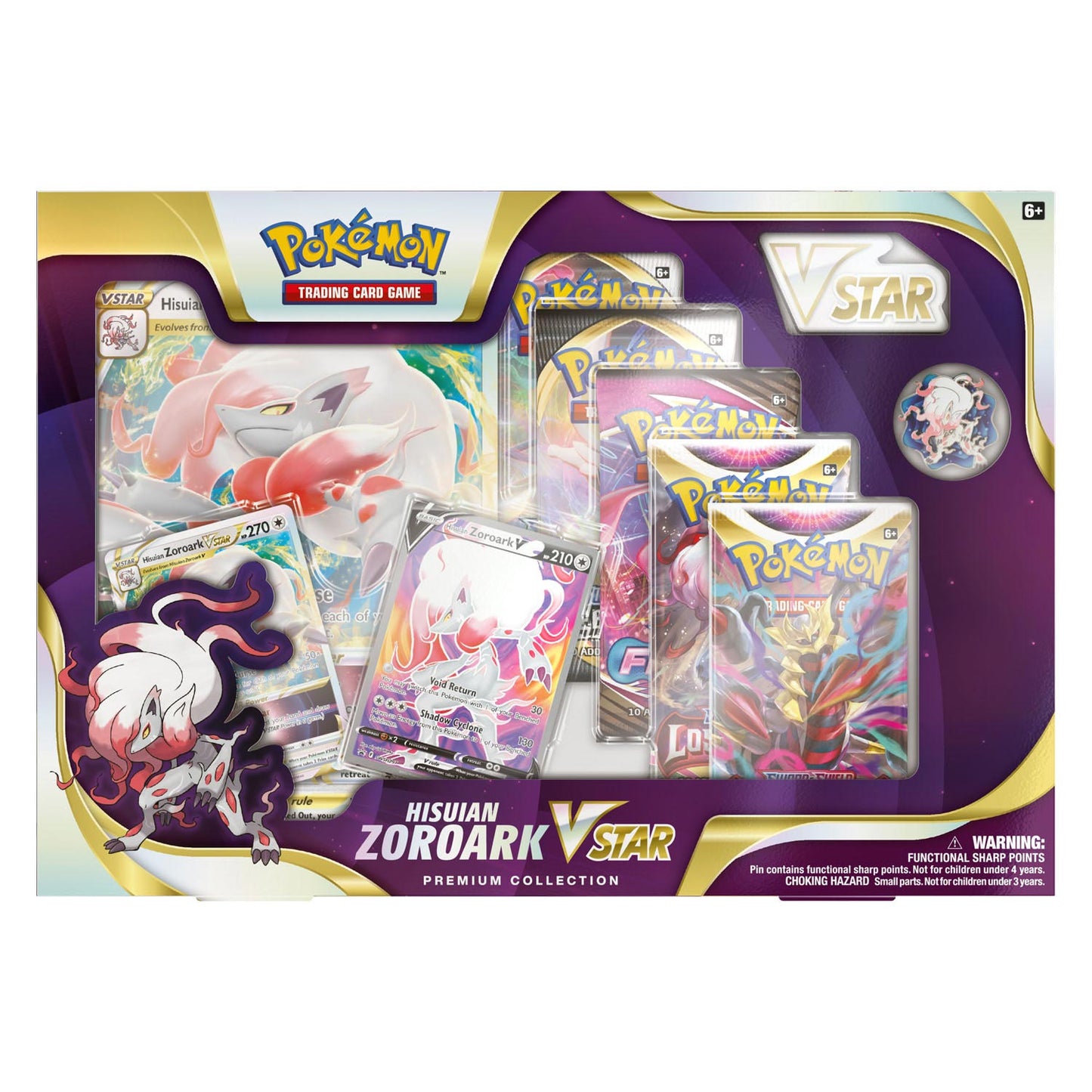 Asmodee Pokemon TCG Hisuan Zoroark V Star Premium Collection Box