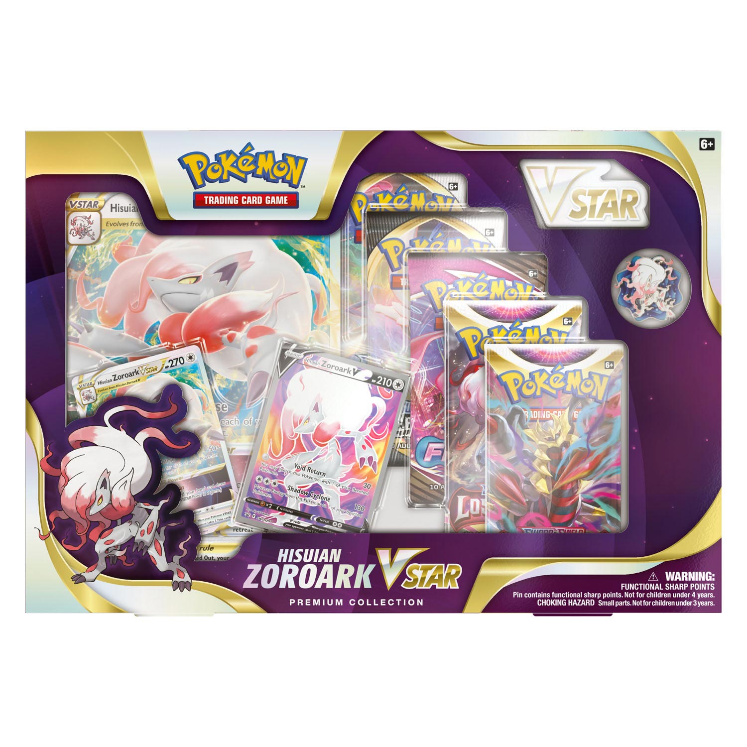 Asmodee Pokemon TCG Hisuan Zoroark V Star Premium Collection Box