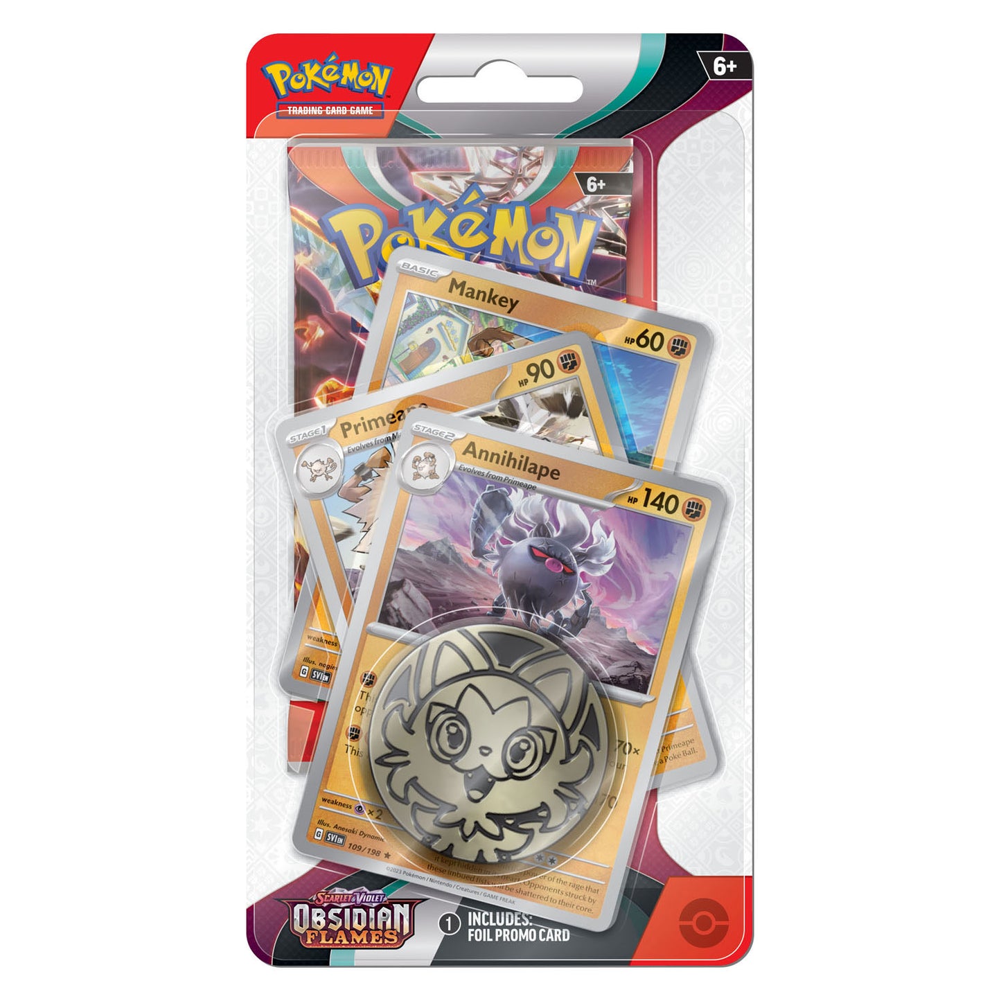 Asmodee Pokemon TCG S V Obsidian Flames Premium Checklan Annihilape