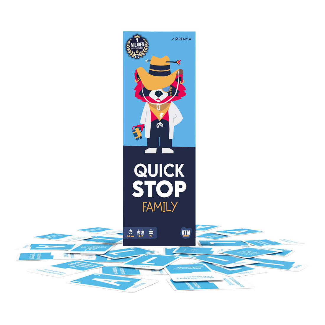 Jeu de cartes rapide familial Asmodee quickstop