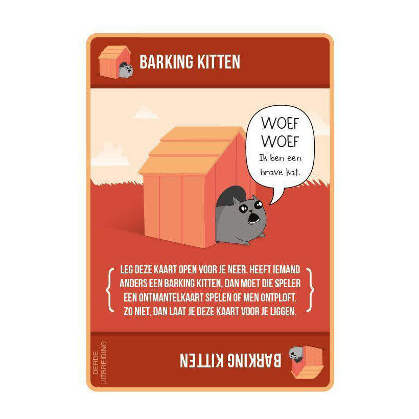 Chatons qui explosent - ensemble d’extension de chatons qui aboient - jeu de cartes