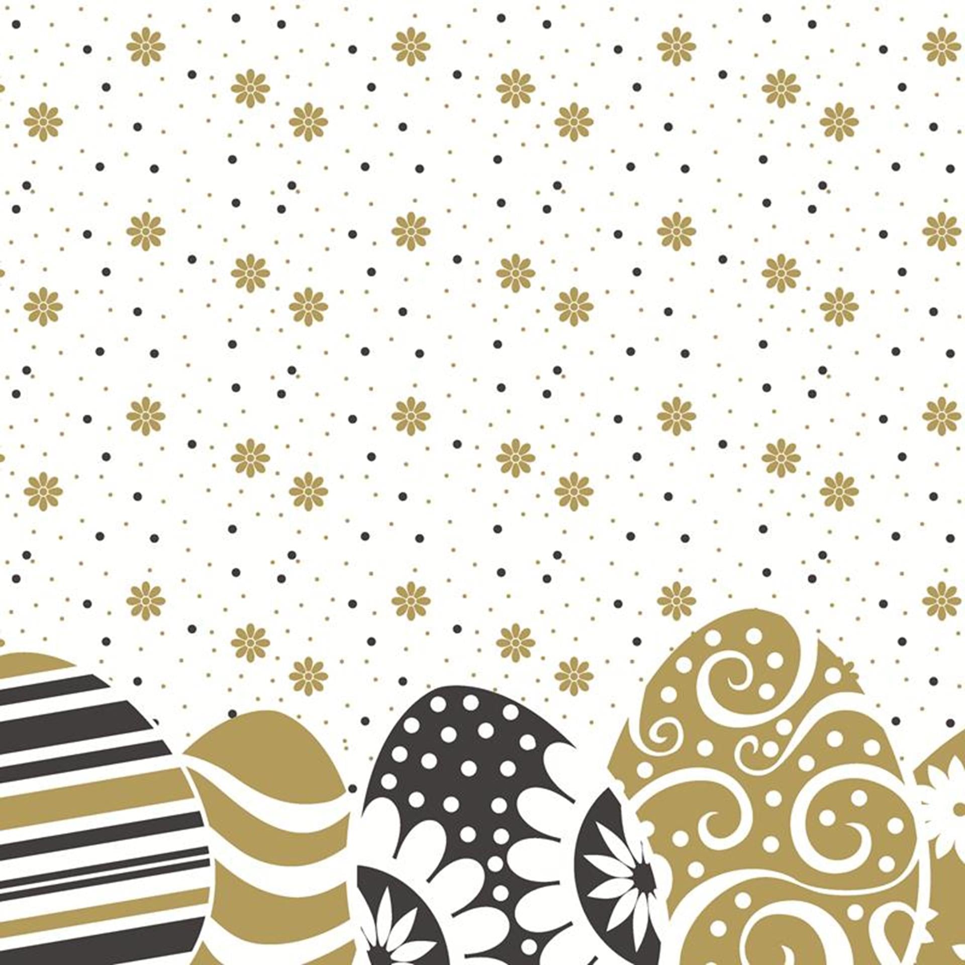 Serviettes Duni ornements de Pâques 24x24cm