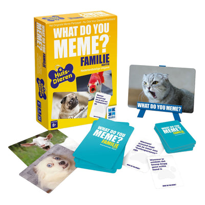 Megableu what do you meme family pets only - version néerlandaise - jeu de cartes - jeu familial - jeu de société plein d'humour !