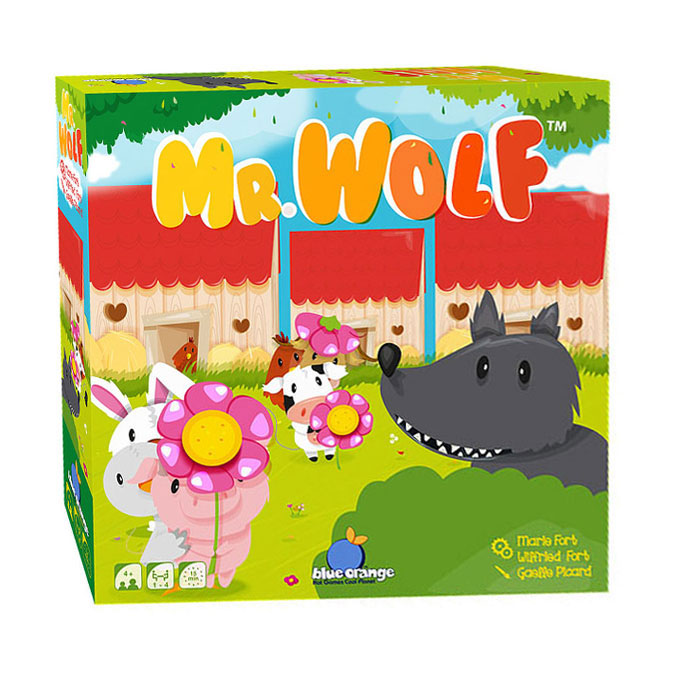 Geronimo games jeu de société bleu orange Mr. Wolf
