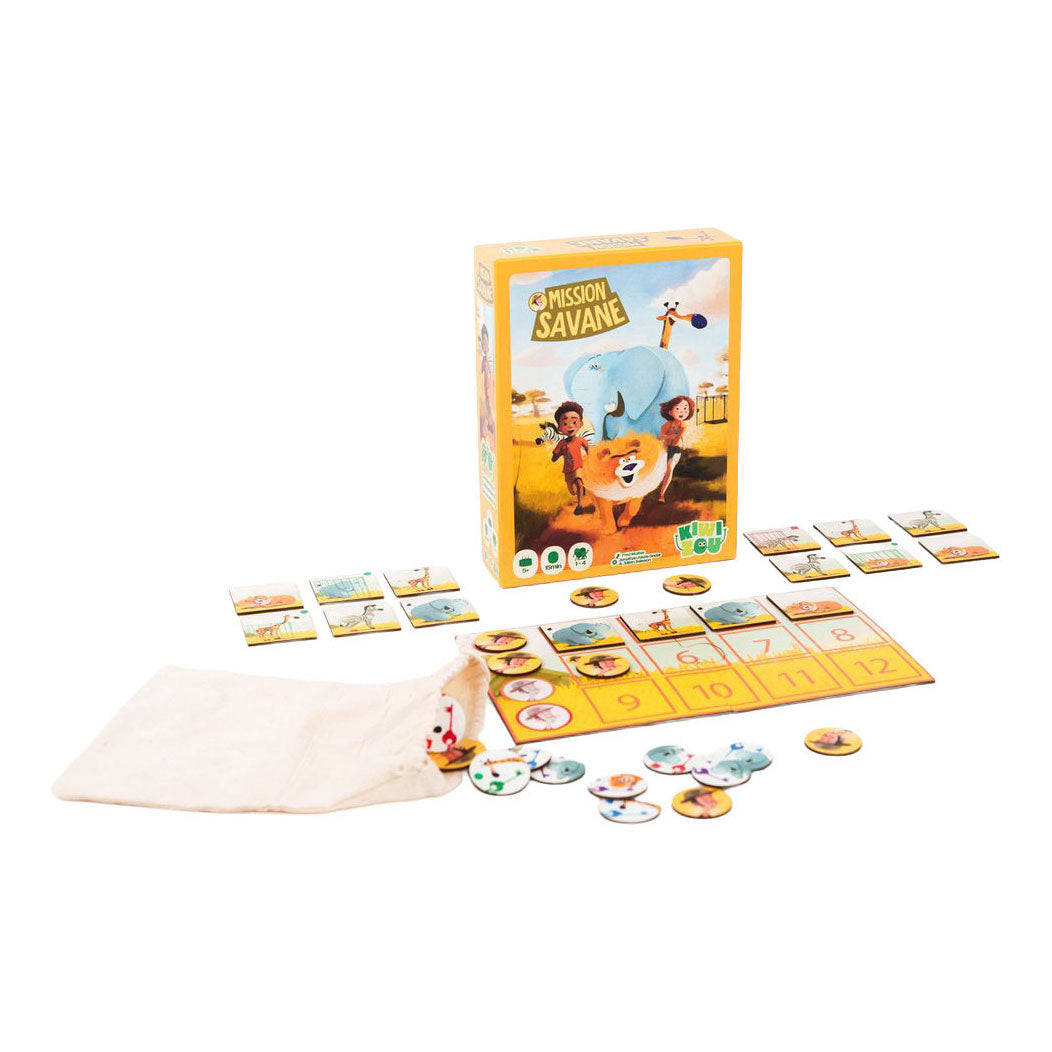 Geronimo games jeu de cartes kiwizou mission savane