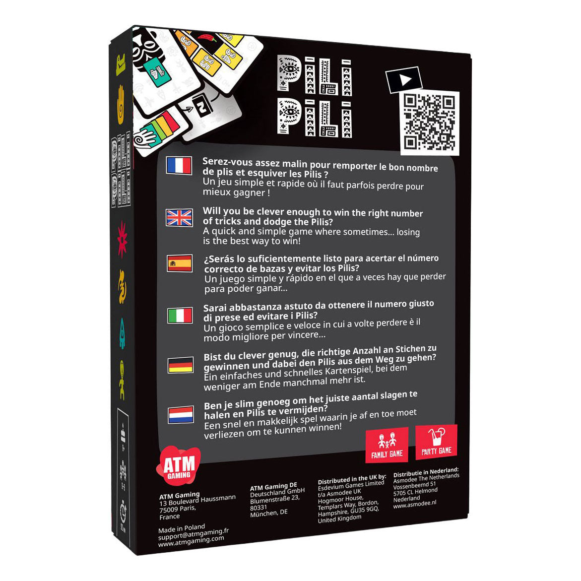 Asmodee pili pili jeu de cartes (version nl)