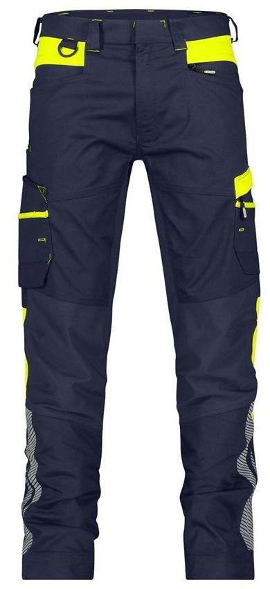 Short de travail Dassy manila bleu nuit jaune fluo 60