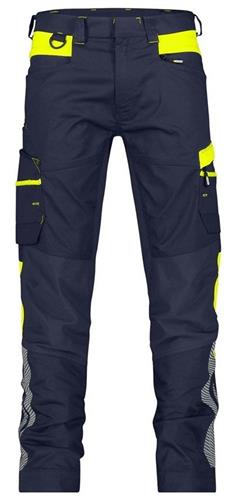 Pantalon Dassy hong kong p k 245gr bleu nuit jaune fluo 54