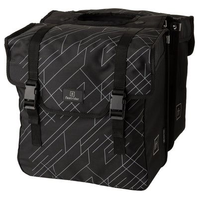 Fastrider dex double sacoche de vélo basics noir