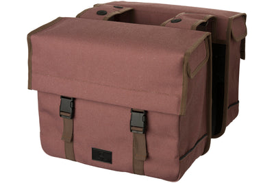 Abi fastrider celo double sacoche de vélo tendance rose marron