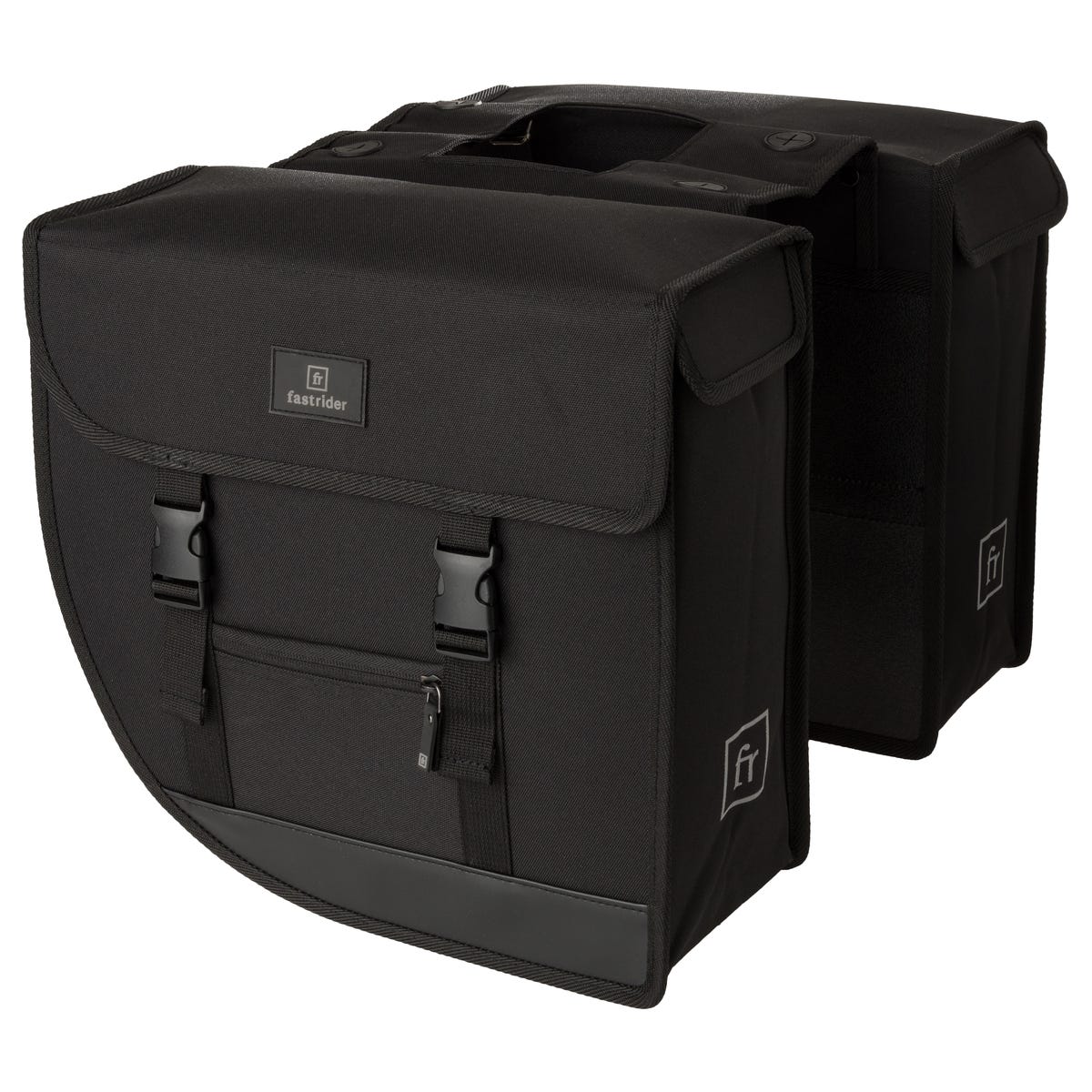 Fastrider bodyl hybrid double sacoche de vélo basics moyen noir - 20112100-000