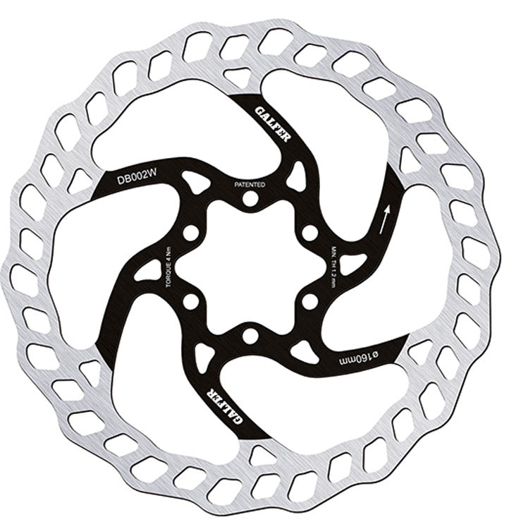 Disque à disque fixe Galfer bike wave® pour VTT à 6 boulons