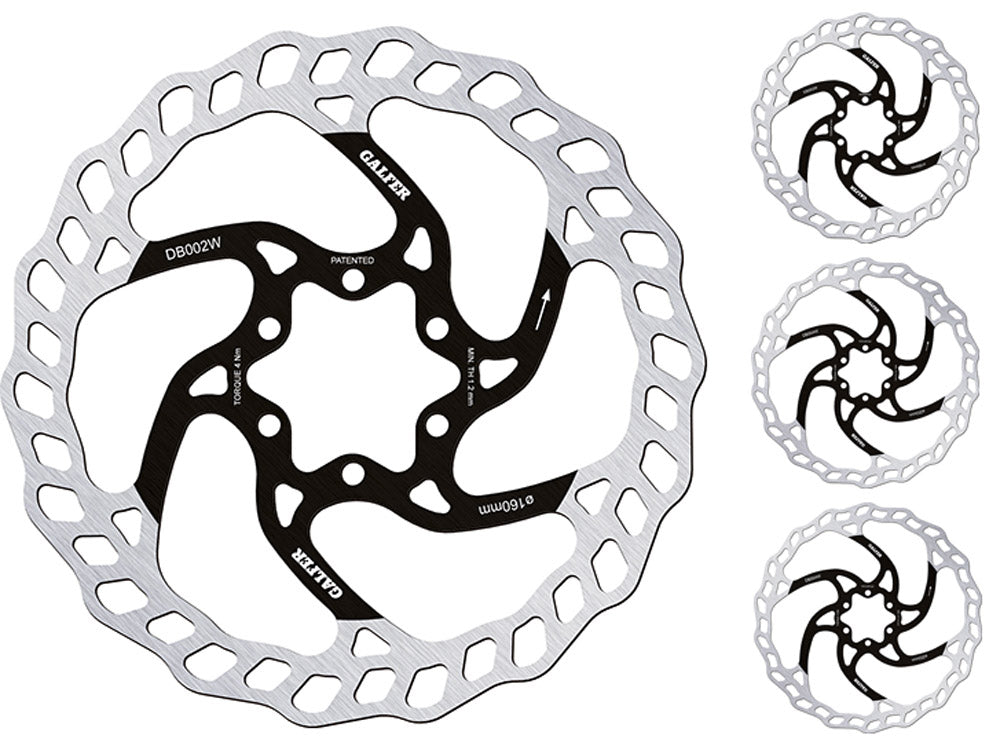 Disque à disque fixe Galfer bike wave® pour VTT à 6 boulons