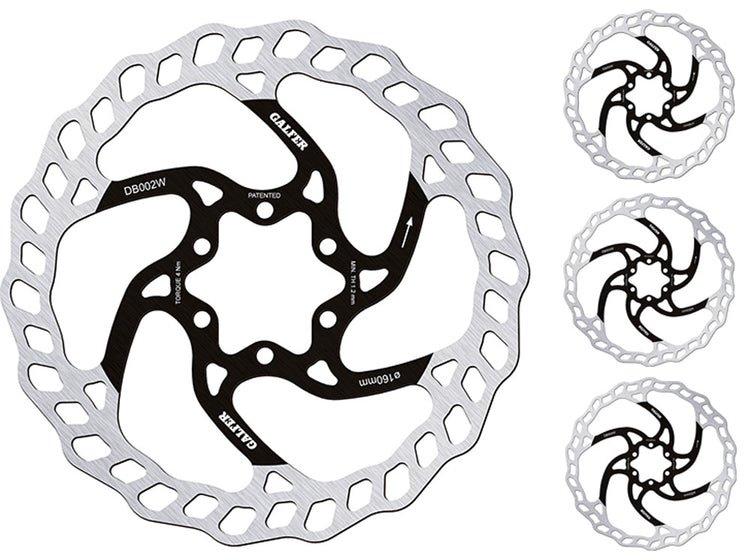Disque à disque fixe Galfer bike wave® pour VTT à 6 boulons