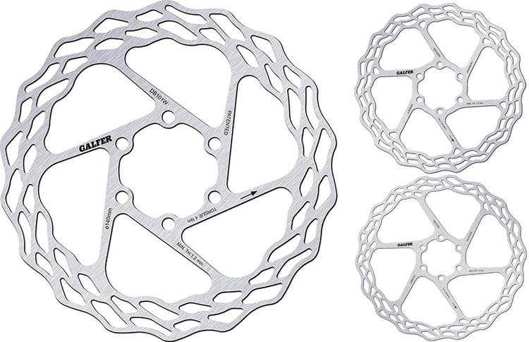 Disque de route fixe Galfer bike wave® à 6 boulons