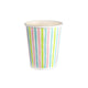Tasses rayures multi 24 cl 10 pièces