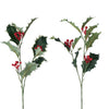 Boltze décoration maison branche de houx aux baies rouges h50cm