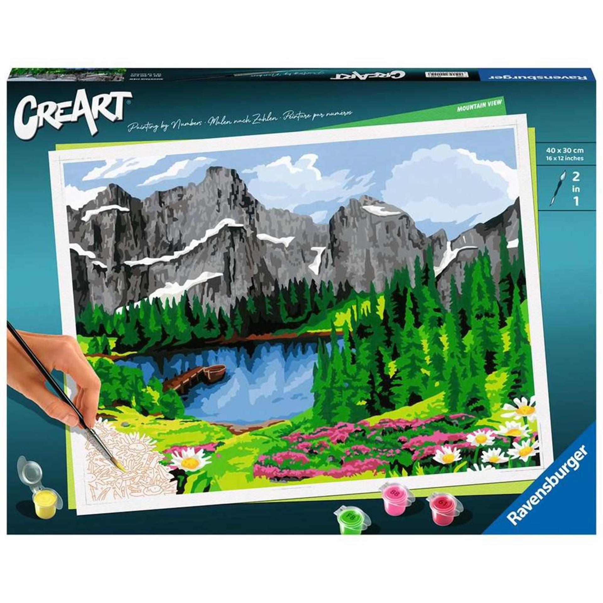 Ravensburger Creart peinture sur Number Mountain View