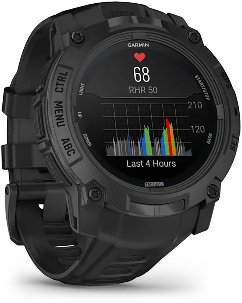 Garmin instinct® 3 amoled 50mm édition tactique - Montre intelligente multisport GPS